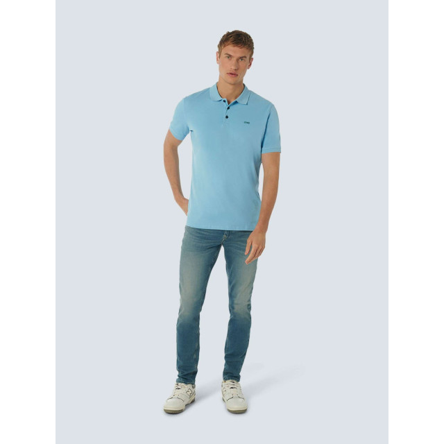 No Excess Polo korte mouw stretch aqua 23390160SN-036 large