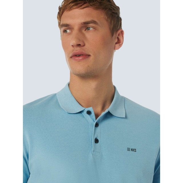 No Excess Polo korte mouw stretch aqua 23390160SN-036 large