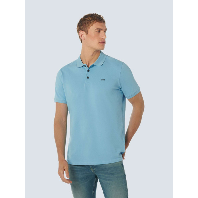 No Excess Polo korte mouw stretch aqua 23390160SN-036 large