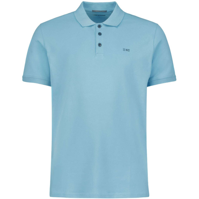 No Excess Polo korte mouw stretch aqua 23390160SN-036 large