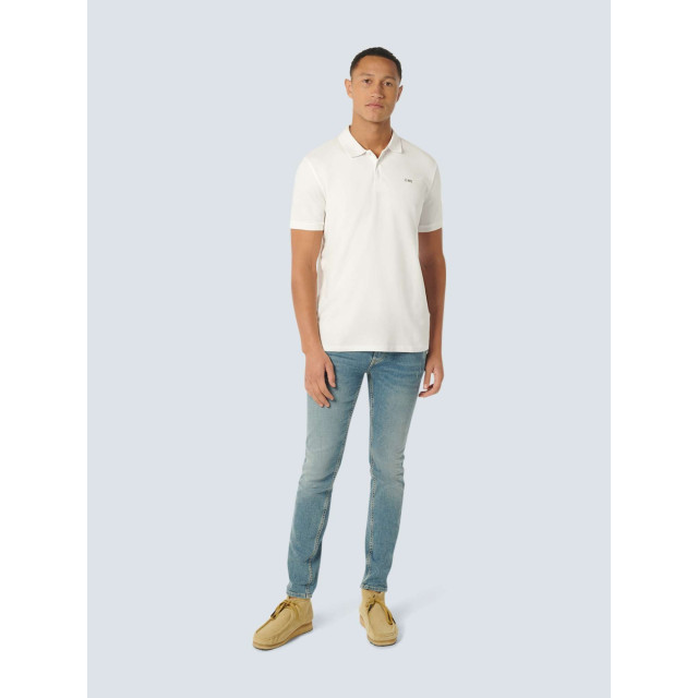 No Excess Polo korte mouw stretch white 23390160SN-010 large