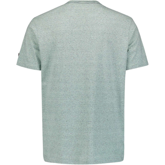 No Excess T-shirt korte mouw ronde hals met streep mint 23350254SN-058 large