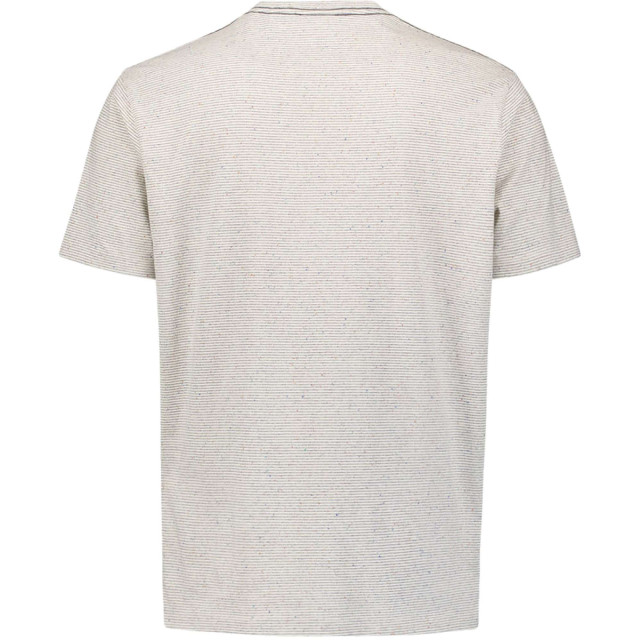 No Excess T-shirt korte mouw ronde hals met streep cream 23350254SN-016 large