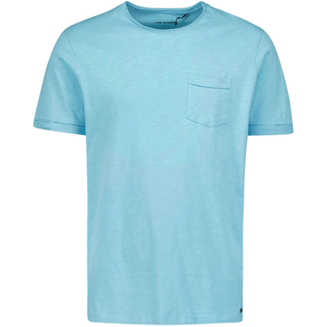 No Excess T-shirt korte mouw ronde hals aqua 23340202SN-036 large