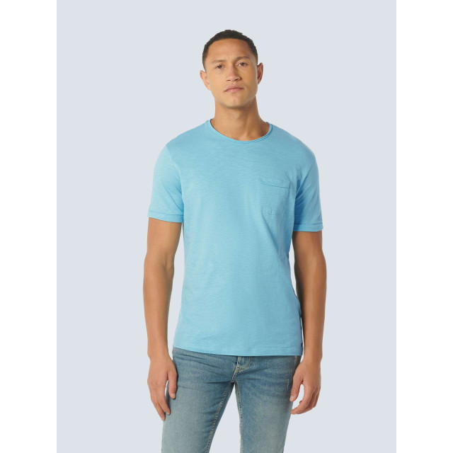 No Excess T-shirt korte mouw ronde hals aqua 23340202SN-036 large