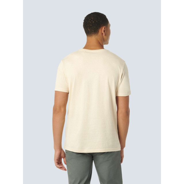 No Excess T-shirt korte mouw ronde hals basic cream 23340101SN-016 large