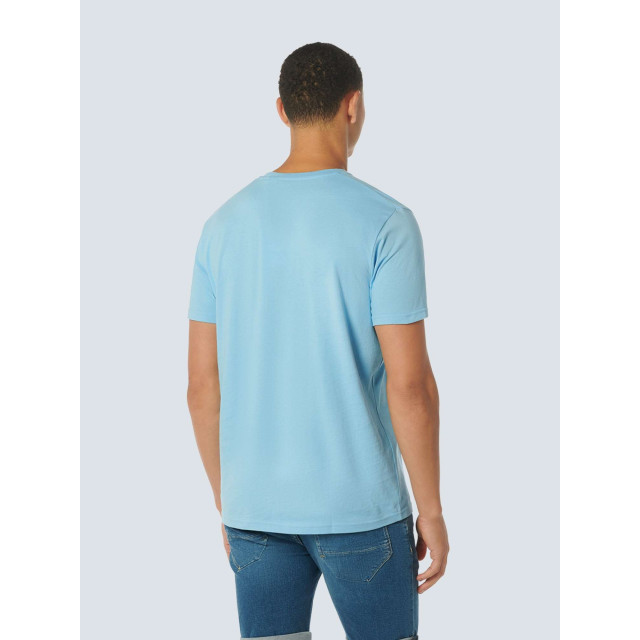 No Excess T-shirt korte mouw ronde hals basic aqua 23340101SN-036 large