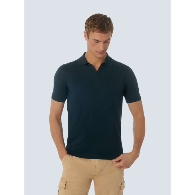 No Excess Polo korte mouw gebreid night 23210246SN-078 large