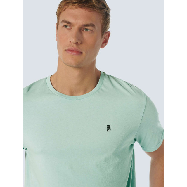 No Excess T-shirt korte mouw ronde hals basic mint 23340101SN-058 large