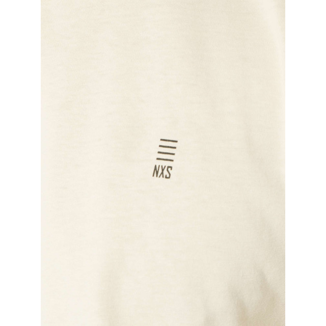 No Excess T-shirt korte mouw ronde hals basic cream 23340101SN-016 large