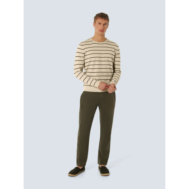 No Excess Trui ronde hals met streep 2 coloured cream 23210161-016 large