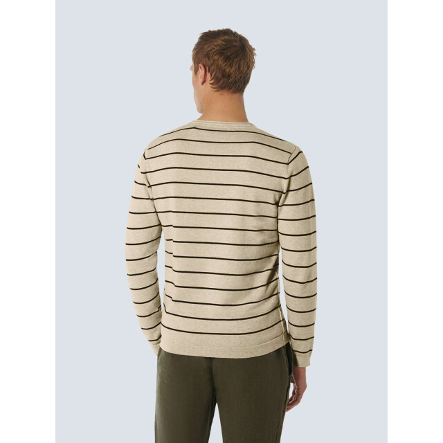 No Excess Trui ronde hals met streep 2 coloured cream 23210161-016 large