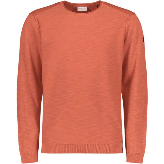 No Excess Trui ronde hals garment dyed melon 23210103SN-191 large