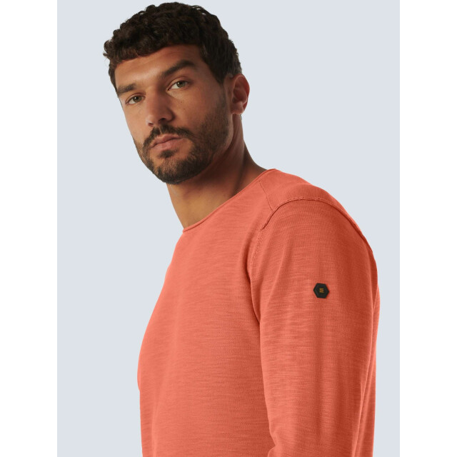 No Excess Trui ronde hals garment dyed melon 23210103SN-191 large