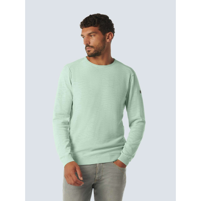 No Excess Trui ronde hals garment dyed mint 23210103SN-058 large