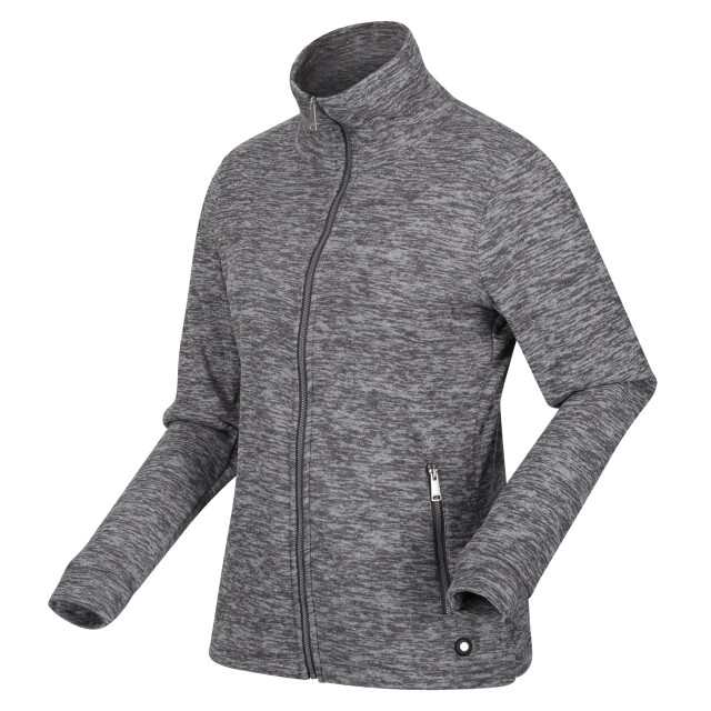 Regatta Dames azaelia marl full zip fleecejack UTRG9274_darkgreymarl large