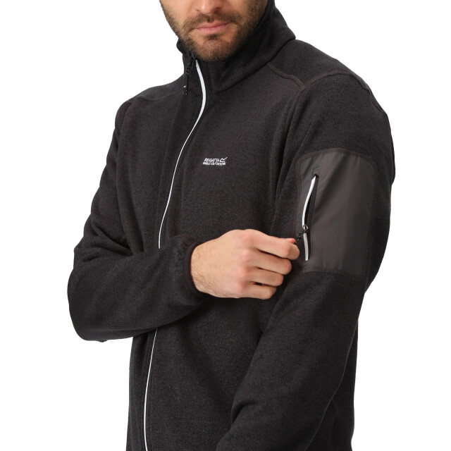 Regatta Heren newhill marl full zip fleecejack UTRG8770_ash large