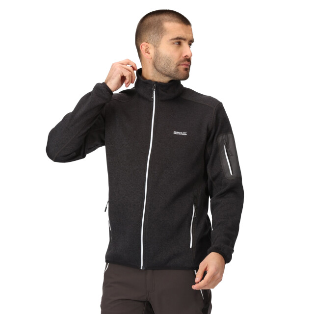 Regatta Heren newhill marl full zip fleecejack UTRG8770_ash large
