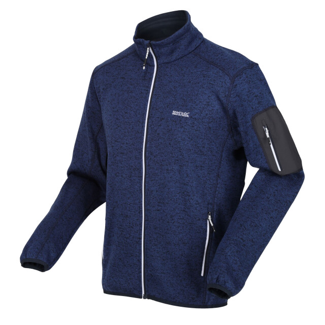 Regatta Heren newhill marl full zip fleecejack UTRG8770_navy large