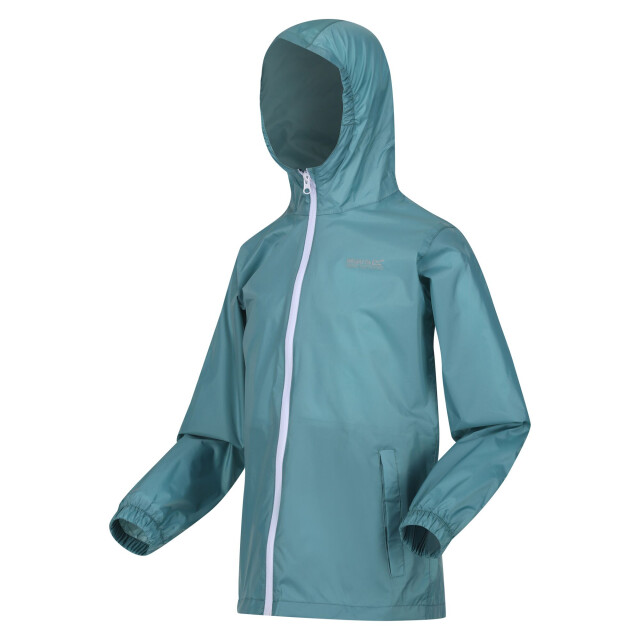 Regatta Groot buitenshuis kinderen/kinderen pakket it jasje iii waterdichte packaway zwart UTRG3209_bristolblue large