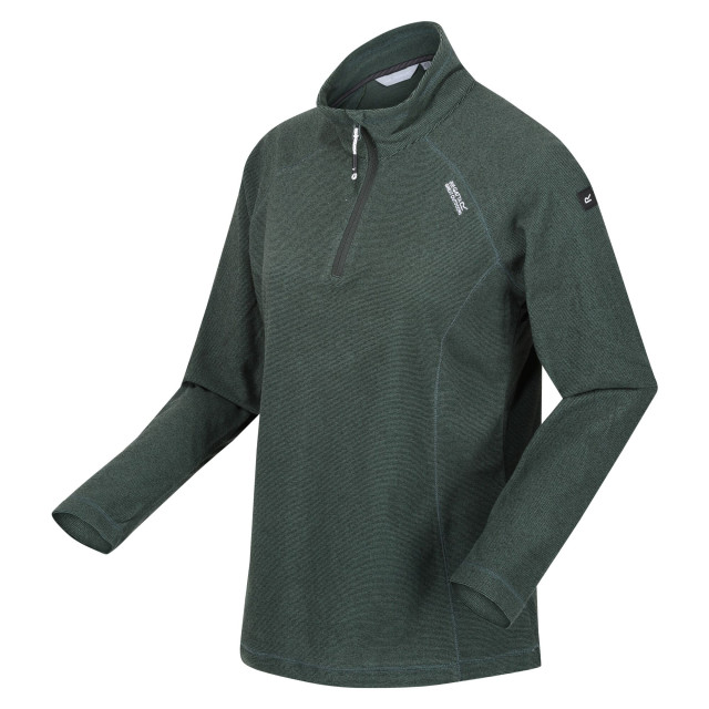 Regatta Geweldige outdoor dames montes half zip fleece top UTRG1953_darkestspruce large