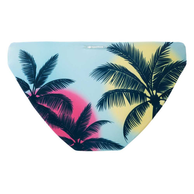 Aquawave Meisjes rodani palm tree bikinibroekje UTIG2576_blueyellowblack large