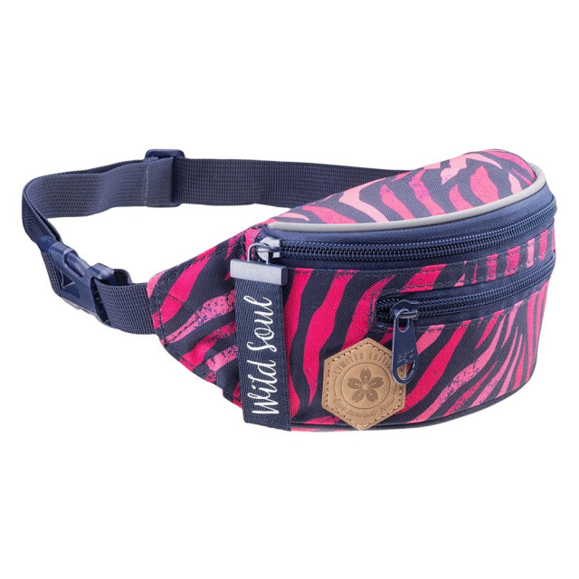 Bejo Kinder/kids jay zebra print heuptasje UTIG2651_blackirisnavypink large