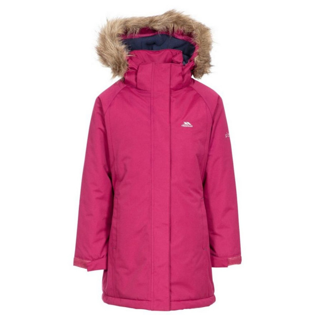 Trespass Childrens girls fame waterdicht parka jasje UTTP4212_cranberry large