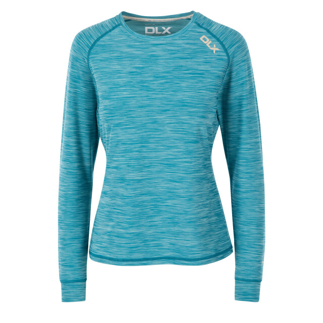 Trespass Dames jannett t-shirt met lange mouwen UTTP5143_stormbluemarl large