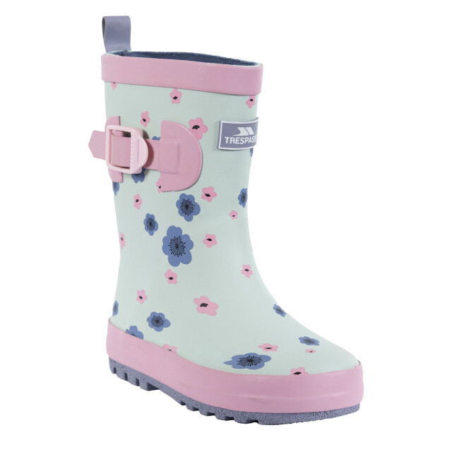 Trespass Kinder/kinder puddle floral wellington laarzen UTTP5970_mintbreeze large