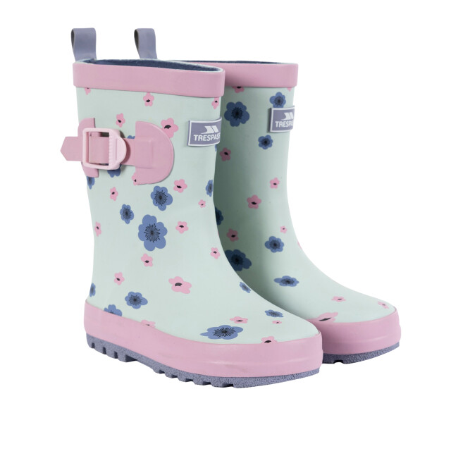 Trespass Kinder/kinder puddle floral wellington laarzen UTTP5970_mintbreeze large