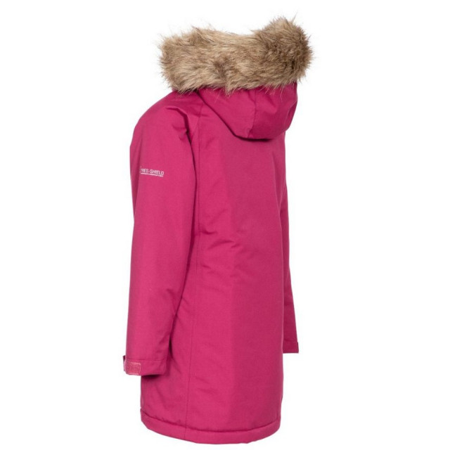 Trespass Childrens girls fame waterdicht parka jasje UTTP4212_cranberry large