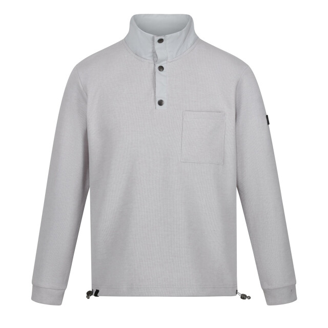 Regatta Heren galino sweatshirt met knoopdetail UTRG8590_silvergrey large
