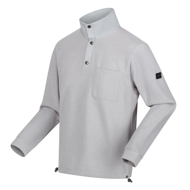 Regatta Heren galino sweatshirt met knoopdetail UTRG8590_silvergrey large