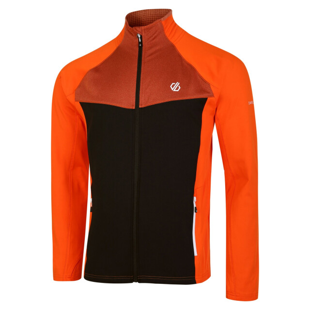 Dare2b Heren substratum core stretch full zip midlayer UTRG8714_puffinsorangeblack large