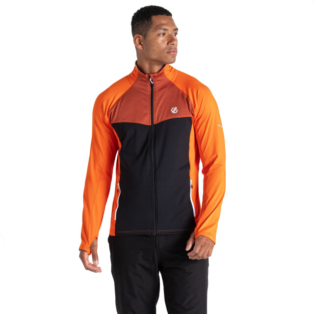 Dare2b Heren substratum core stretch full zip midlayer UTRG8714_puffinsorangeblack large