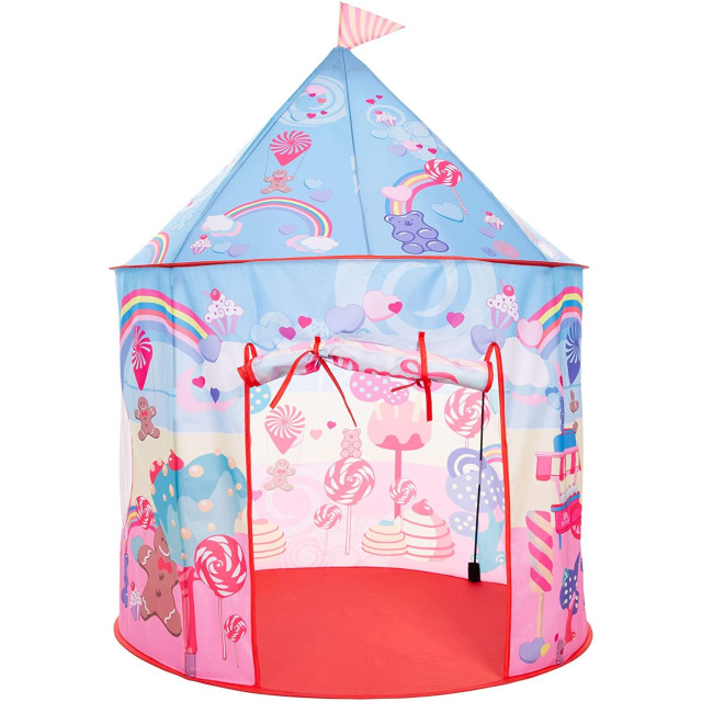 Trespass Kinderen/kinderen chateau play tent met packaway bag UTTP449_candyland large