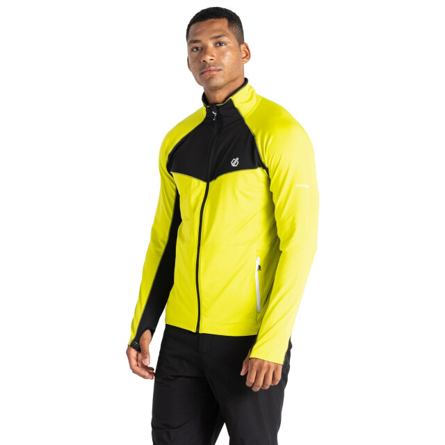 Dare2b Heren substratum core stretch full zip midlayer UTRG8714_neonspringblack large