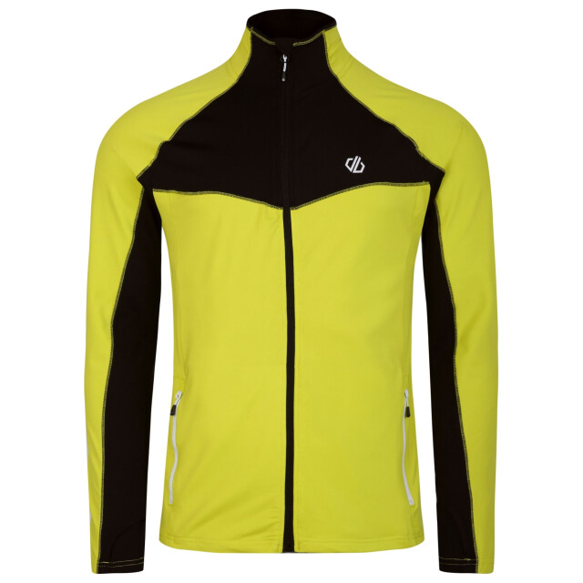 Dare2b Heren substratum core stretch full zip midlayer UTRG8714_neonspringblack large