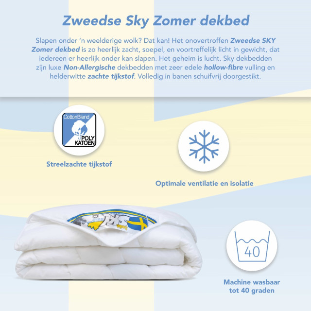 Swedish Sky Luxe non-allergisch wasbaar zomer dekbed 200x220cm 2454528 large