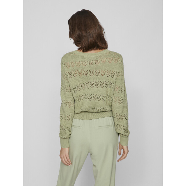 Vila Vicattia l/s pointelle knit top n 14084640 large
