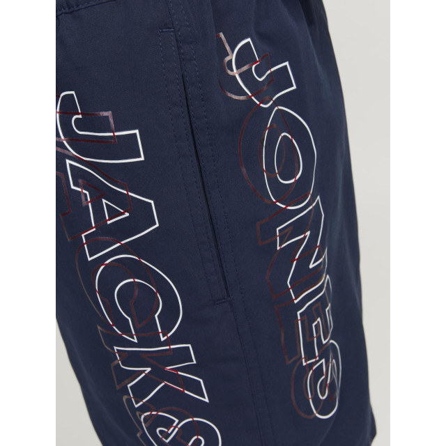 Jack & Jones Jongens zwemshort jpstfiji double logo effen donker 12253748-Donkerblauw large