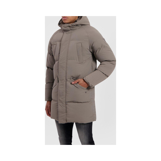 Purple Brand Padded puffer coat grey 23030403 large