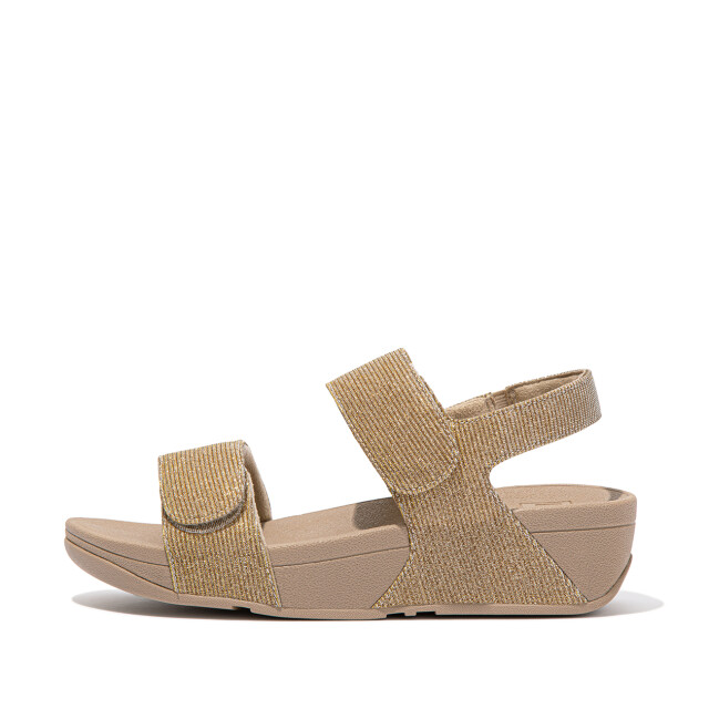 FitFlop Lulu adjustable shimmerlux back-strap sandals GA2 large