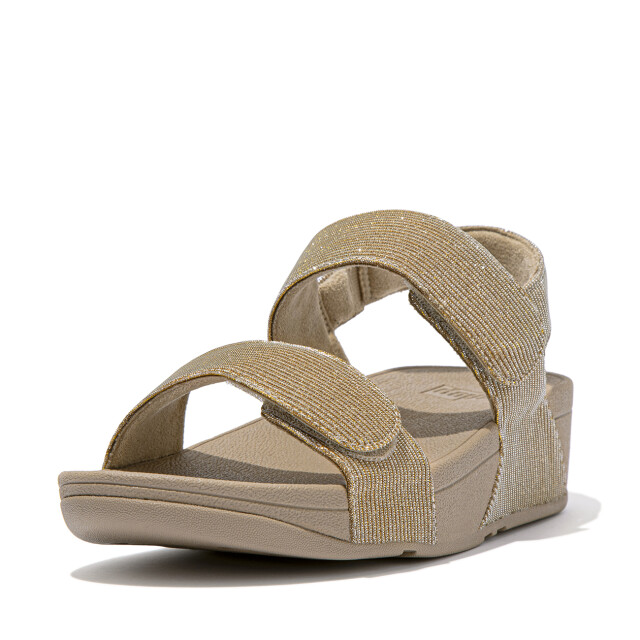 FitFlop Lulu adjustable shimmerlux back-strap sandals GA2 large
