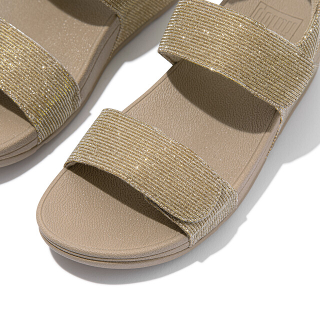 FitFlop Lulu adjustable shimmerlux back-strap sandals GA2 large