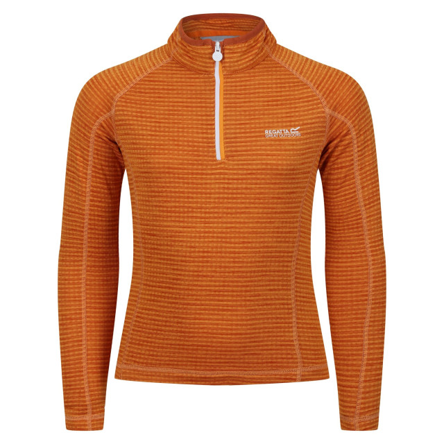 Regatta Kinderen/kinderen berley half zip top met lange mouwen UTRG4502_orangepepper large