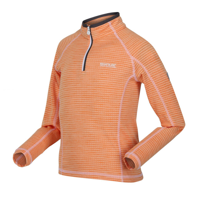 Regatta Kinderen/kinderen berley half zip top met lange mouwen UTRG4502_apricotcrush large