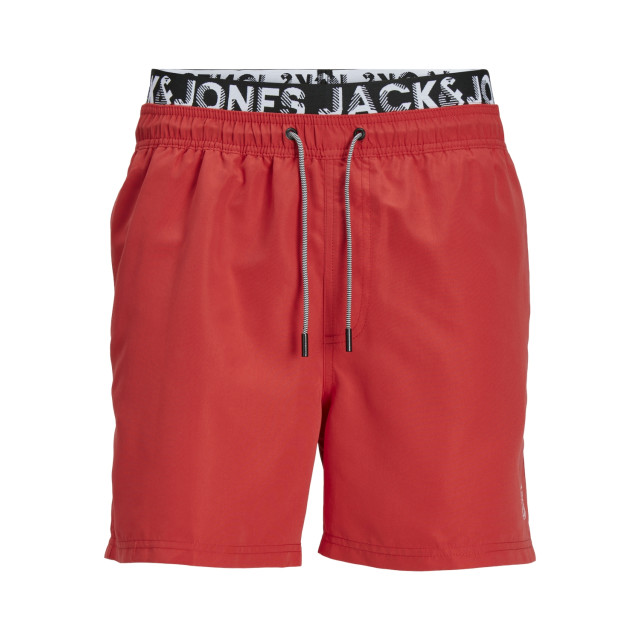 Jack & Jones Heren zwemshort jpstfiji dubbele waistband 12227254-Rood large