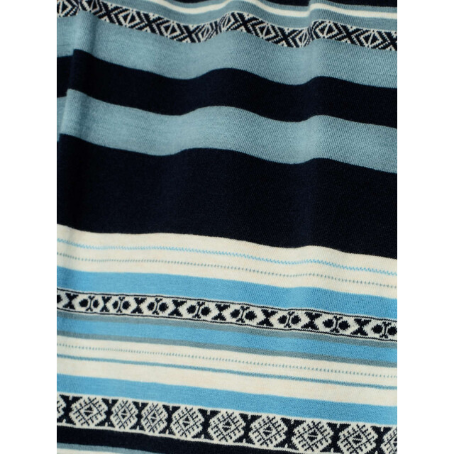 No Excess T-shirt korte mouw ronde hals jacuard aqua 23350352-036 large